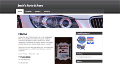 Desktop Screenshot of jacksautoandaero.com